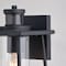 Vaxcel Geneva 7-in. W 1 Light Black Motion Sensor Dusk to Dawn Outdoor Wall Lantern Clear Glass T0729 - alternate 4
